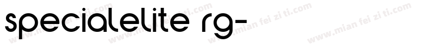 specialelite rg字体转换